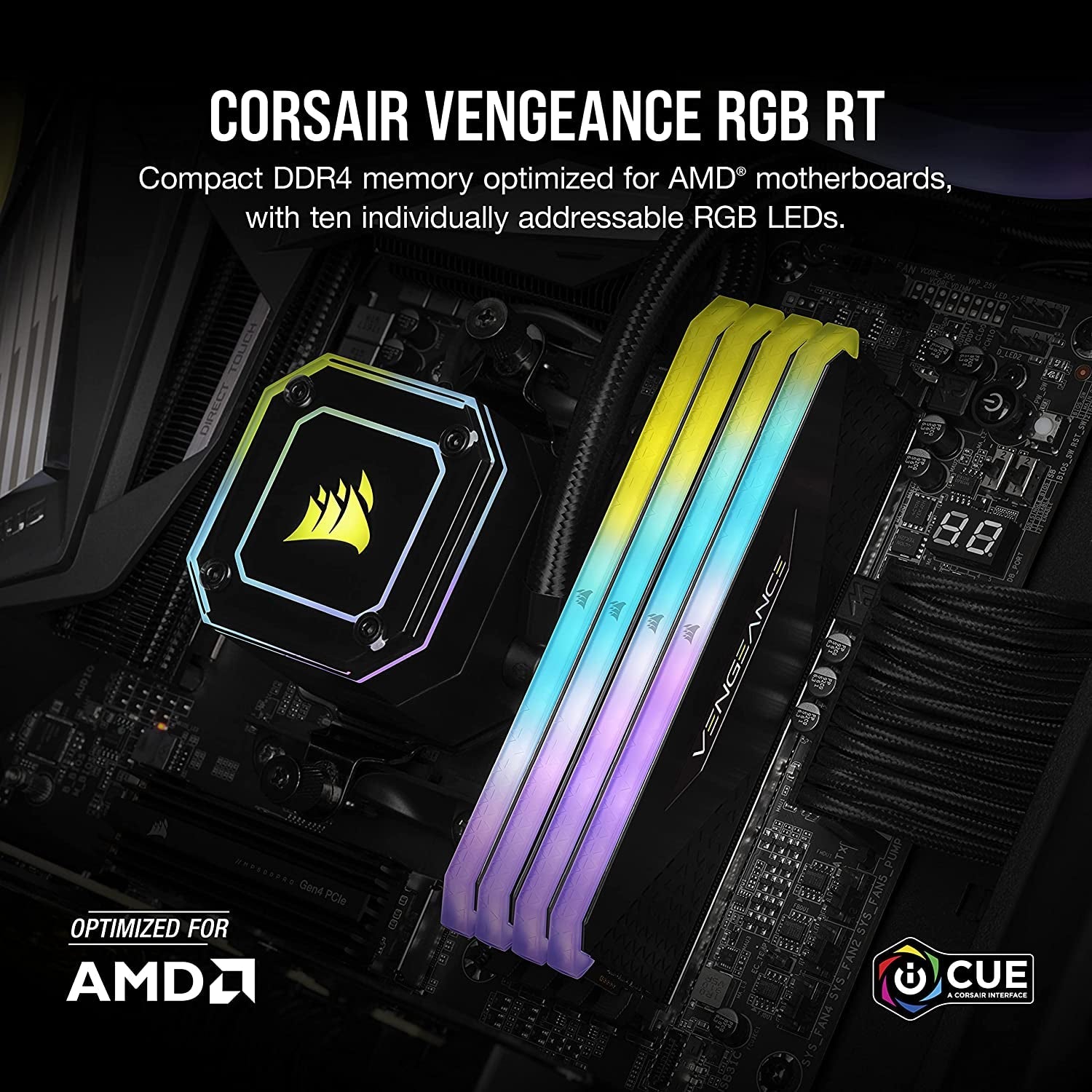 Vengeance RGB RT 32GB (2X16Gb) DDR4 3600 (PC4 - 28800) C18 1.35V Desktop Memory - NovaGadget